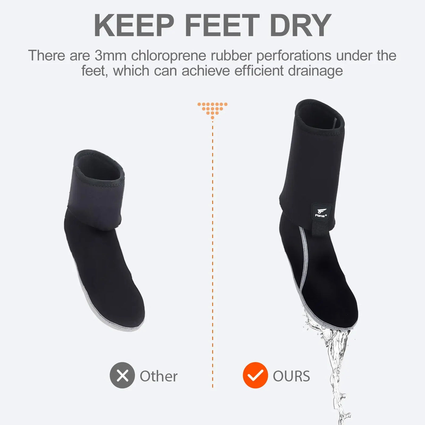 Scudo2 - Men's Neoprene Thermal Wading & Water Sports Socks - Ashour Shoes