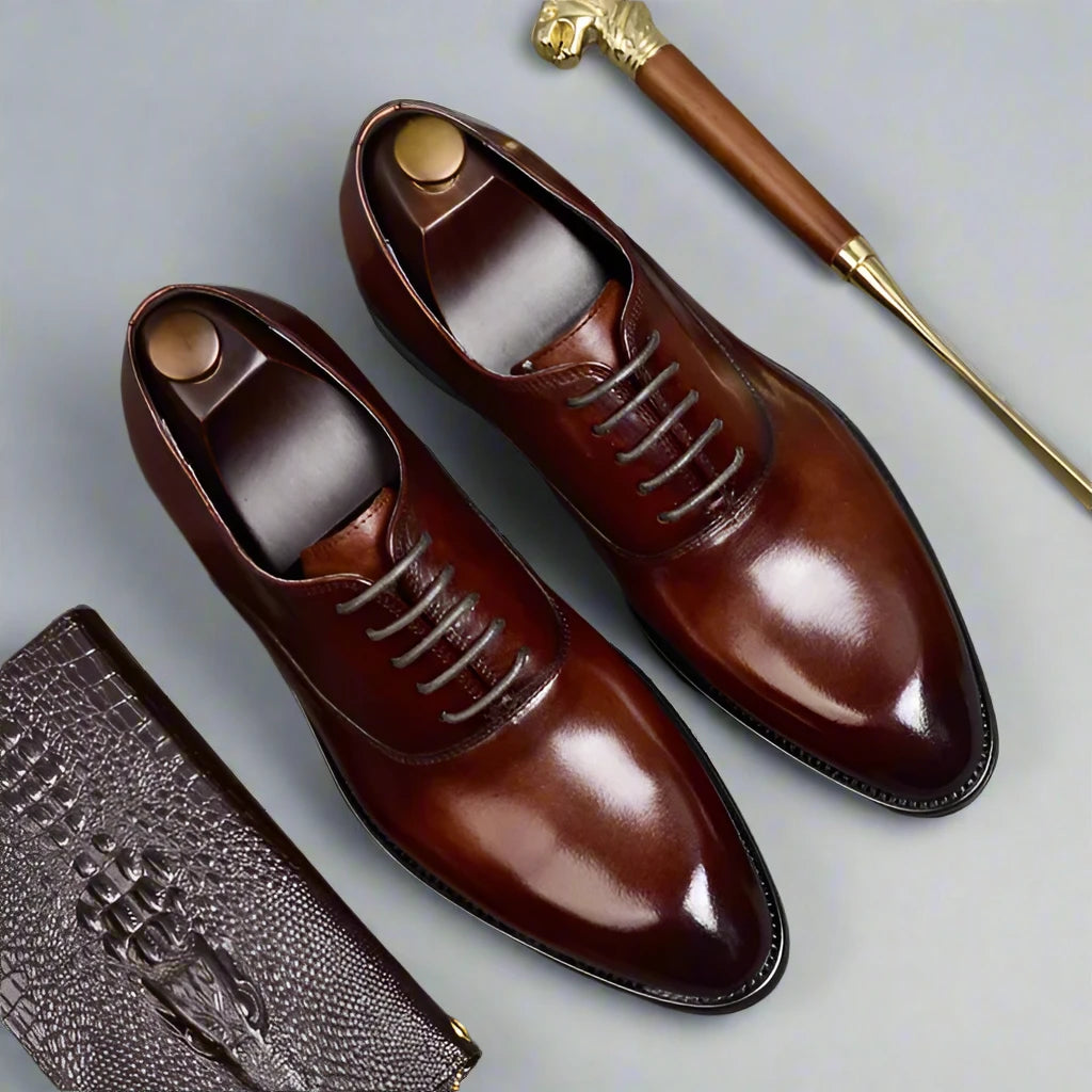La Finezza - Italian Style Genuine Leather Oxford Dress Shoes. Best seller Burgundy / 7US/6UK La Finezza - Italian Style Genuine Leather Oxford Dress Shoes. Best seller Burgundy / 7US/6UK