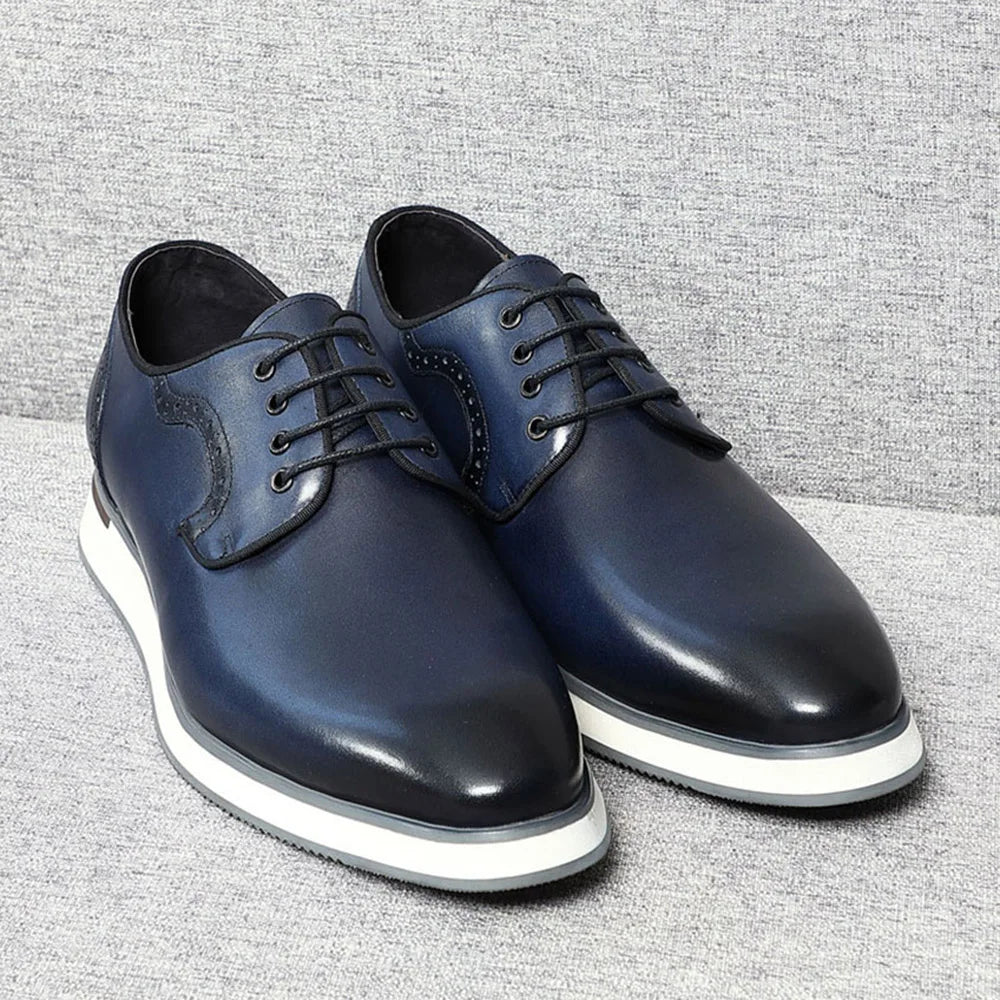 Grylo 2 - Derby dress leather sneakers shoes for men - Ashour Shoes