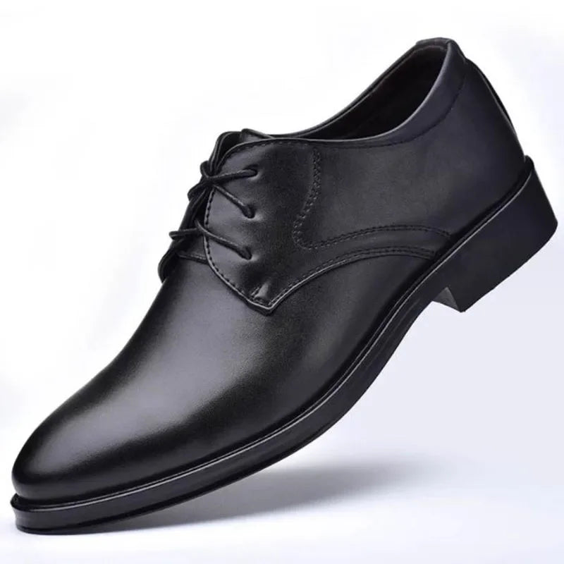 Bellagio - Men's Elegant Polished PU Leather Oxford Dress Shoes - Ashour Shoes