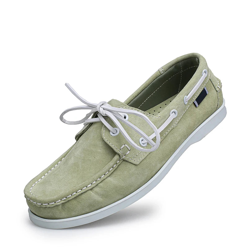 Nautico - Men's Classic Suede Lace-Up Boat Shoes - Ashour Shoes