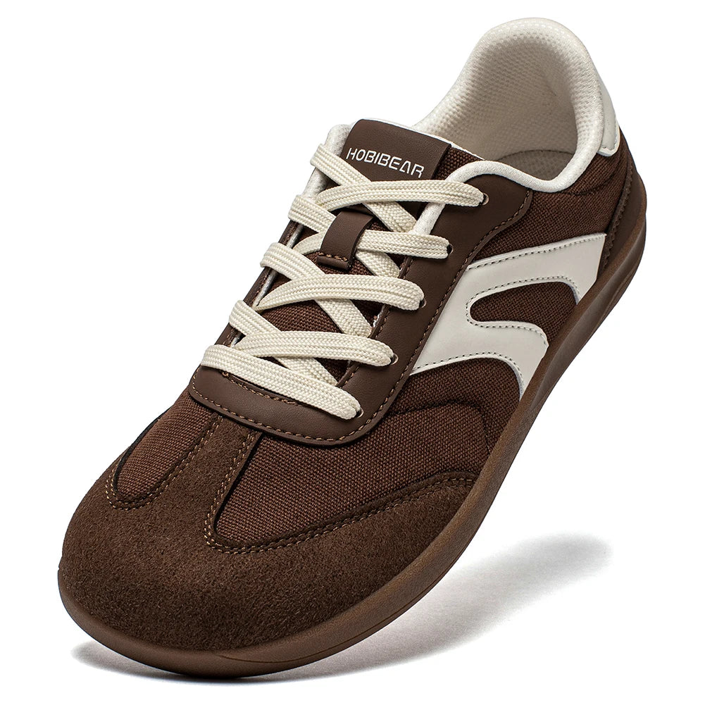 Agile - Unisex Barefoot Minimalist Wide Toe Lace-Up Sneakers - Ashour Shoes