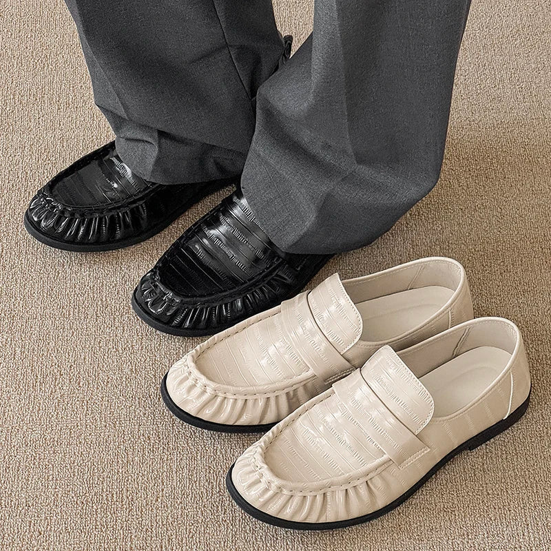 Stilista - Men's Textured Slip-On Loafers for Business & Casual Wear - Ashour Shoes