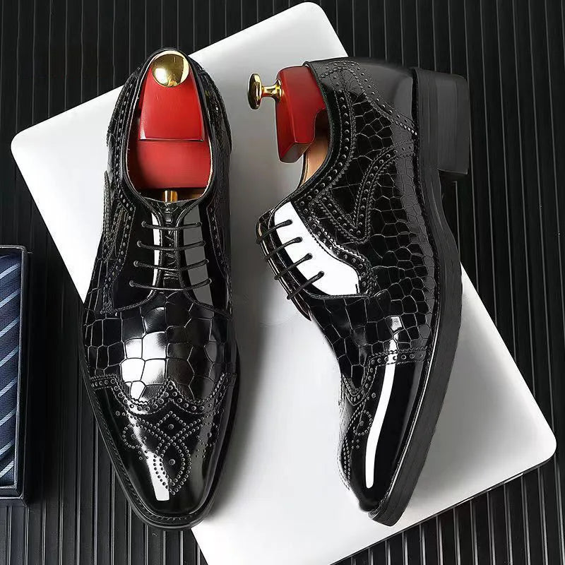 Strello - affordable derby brogue dress shoes for men - Ashour Shoes