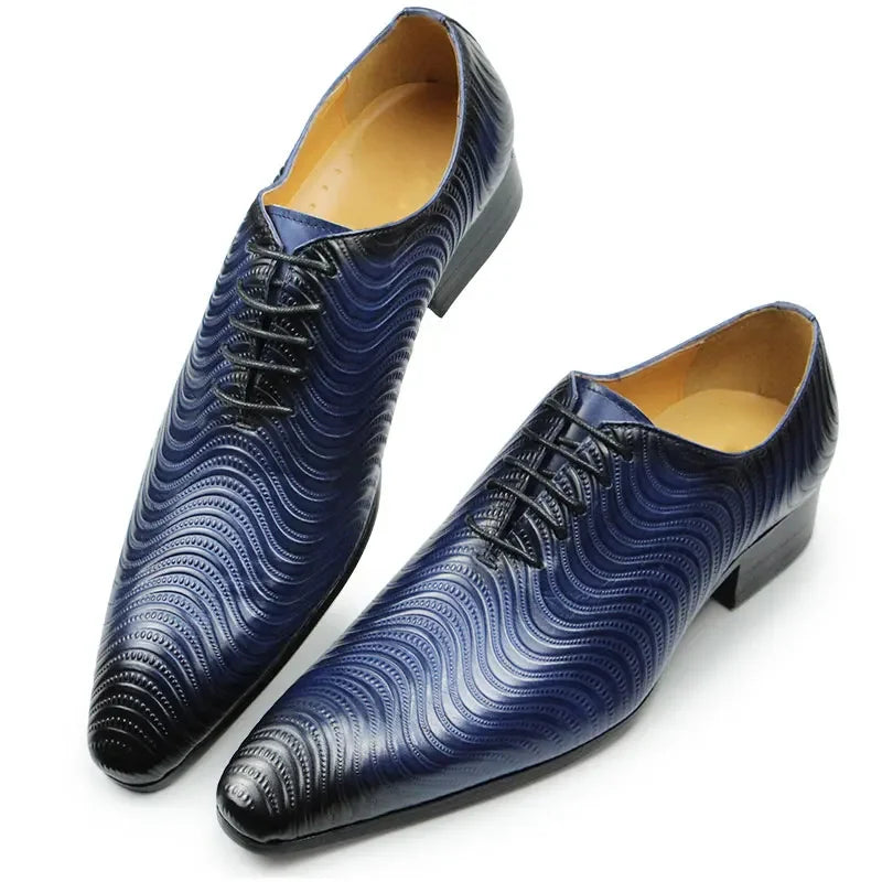 l'onda 2 - Luxury men's oxford dress shoes (big sizes US14) - Ashour Shoes