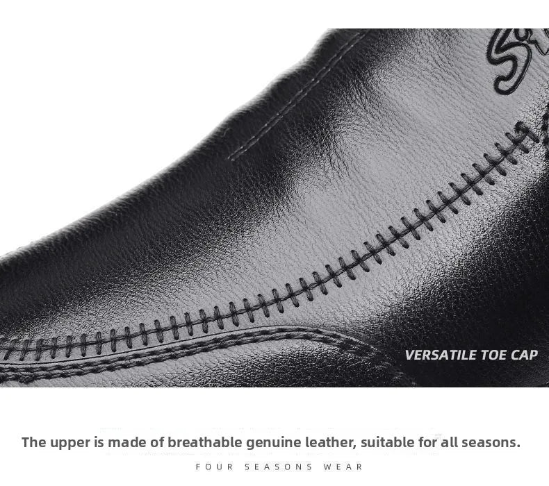 Libero - Hands free Lightweight slip-On Men's Leather Shoes - Ashour Shoes
