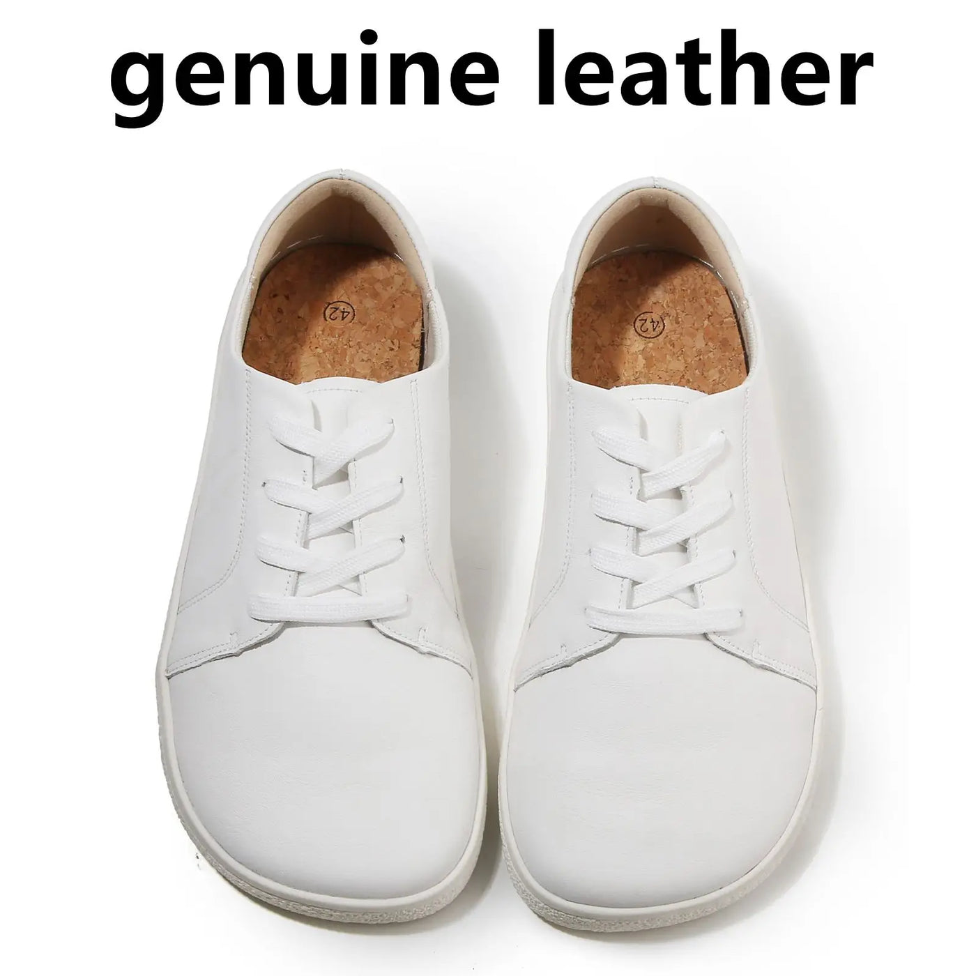 Natura - unisex Leather Barefoot Zero Drop Sneakers Wide Toe Box - Ashour Shoes