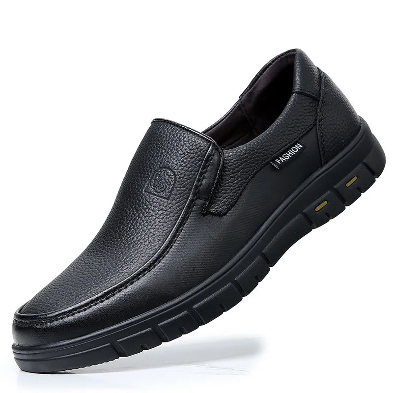 Comodo - Men's Genuine Leather Slip-On Loafers - Ashour Shoes