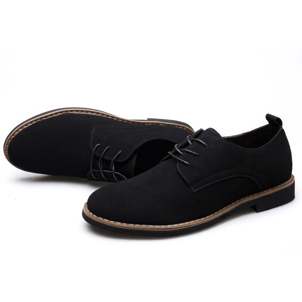 Nobile3 - Men's Classic Faux Suede Oxford Dress Shoes - Ashour Shoes