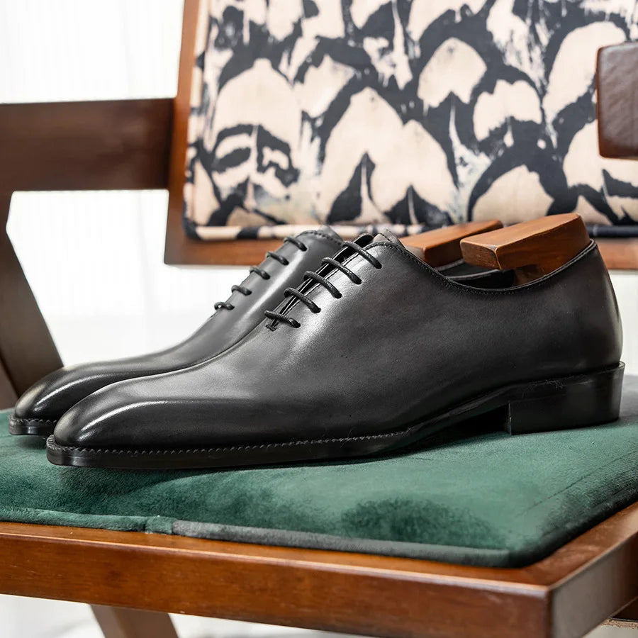 Eleganza - Men's Elegant Wholecut Oxford Dress Shoes - Ashour Shoes