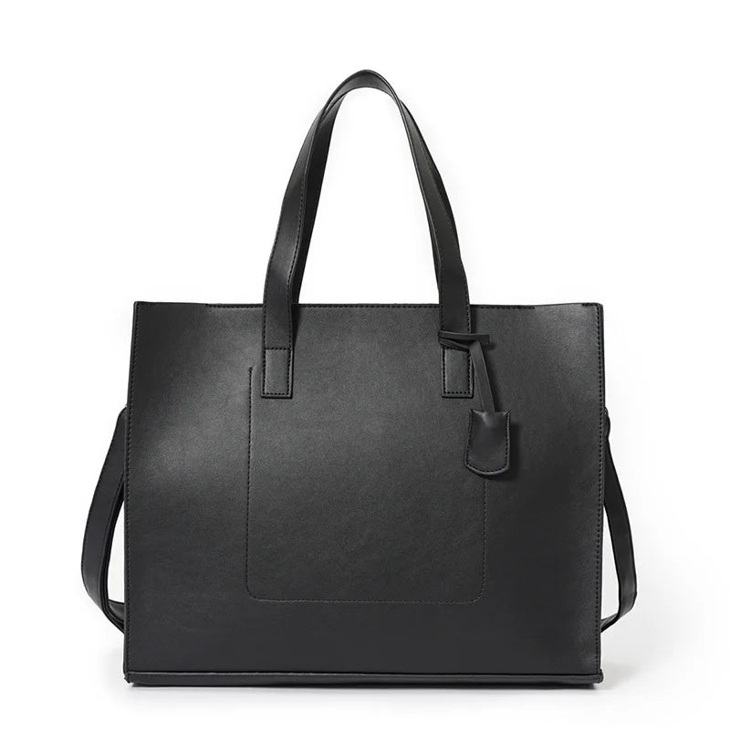 Suma - Men's Vegan Leather Tote Bag – Stylish Vintage Handbag for Everyday Versatility - Ashour Shoes