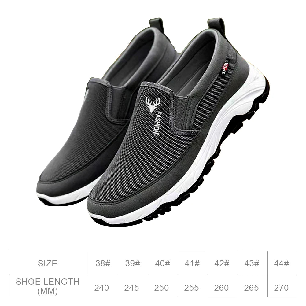 Stile - Men's Breathable Mesh Slip-On Casual Loafers - Ashour Shoes