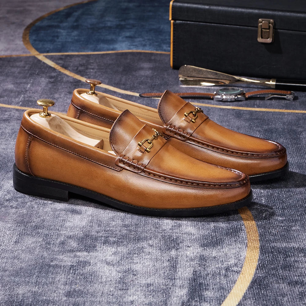Raffinato - Men's Luxury Genuine Leather Bit Loafers - Ashour Shoes