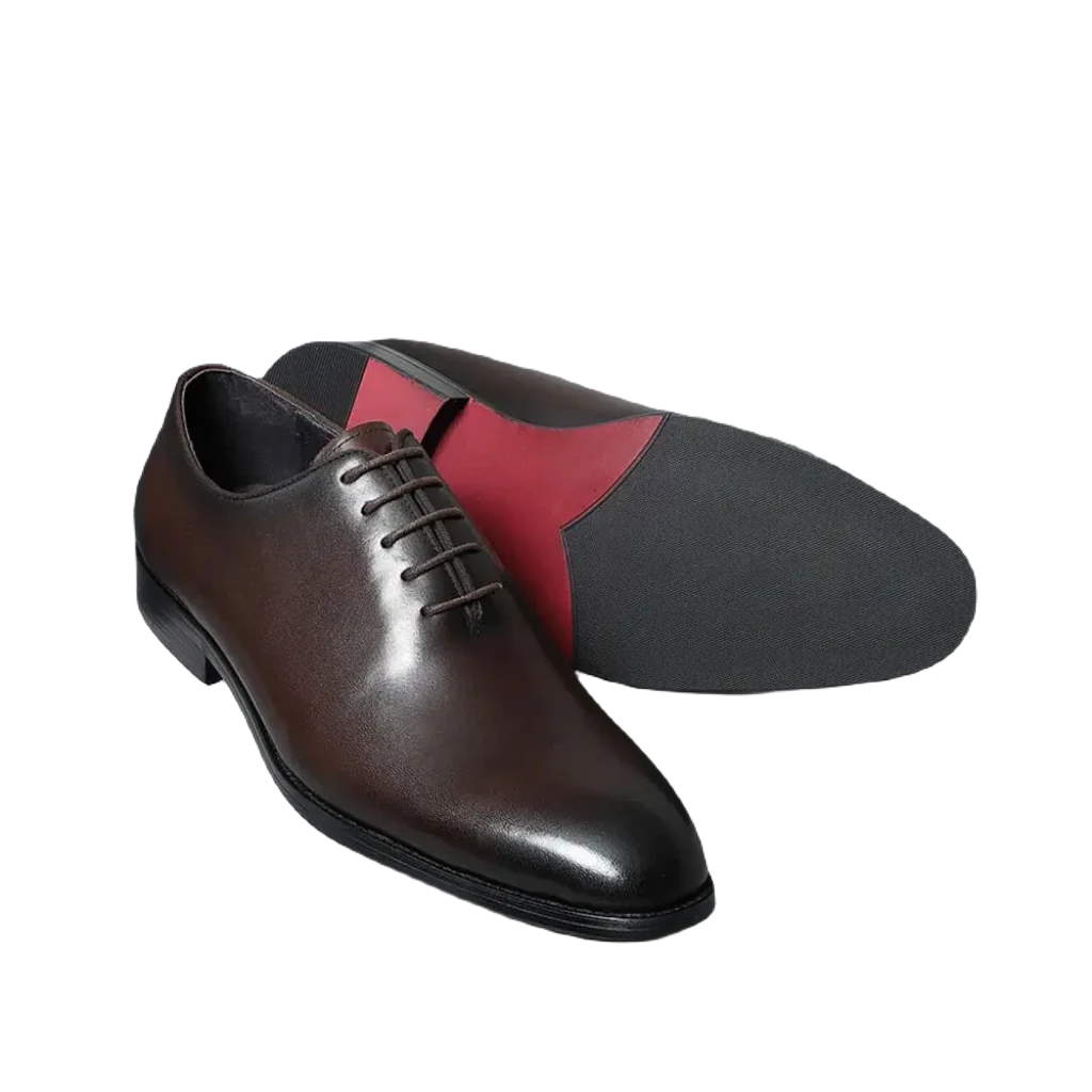 Rosso C1 - A classic red bottom oxford leather shoes for men (whole cut) Dark Brown / EUR 41 Rosso C1 - A classic red bottom oxford leather shoes for men (whole cut) Dark Brown / EUR 41