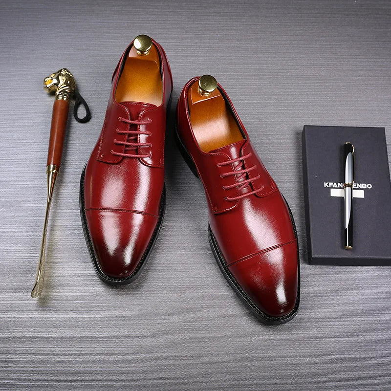Zinar - Classic Modern Oxford Lace Dress Shoes - Ashour Shoes
