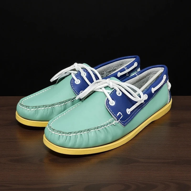 Nautico - Men's Handsewn Genuine Leather Boat Shoes - Ashour Shoes