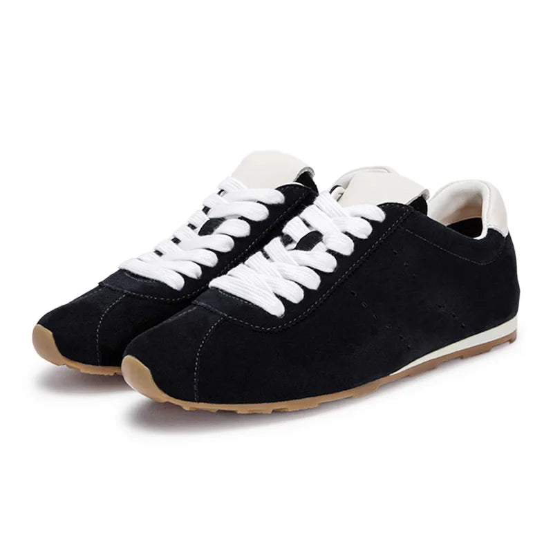 Celeste - Women's Light Blue Suede Casual Sneakers - Ashour Shoes