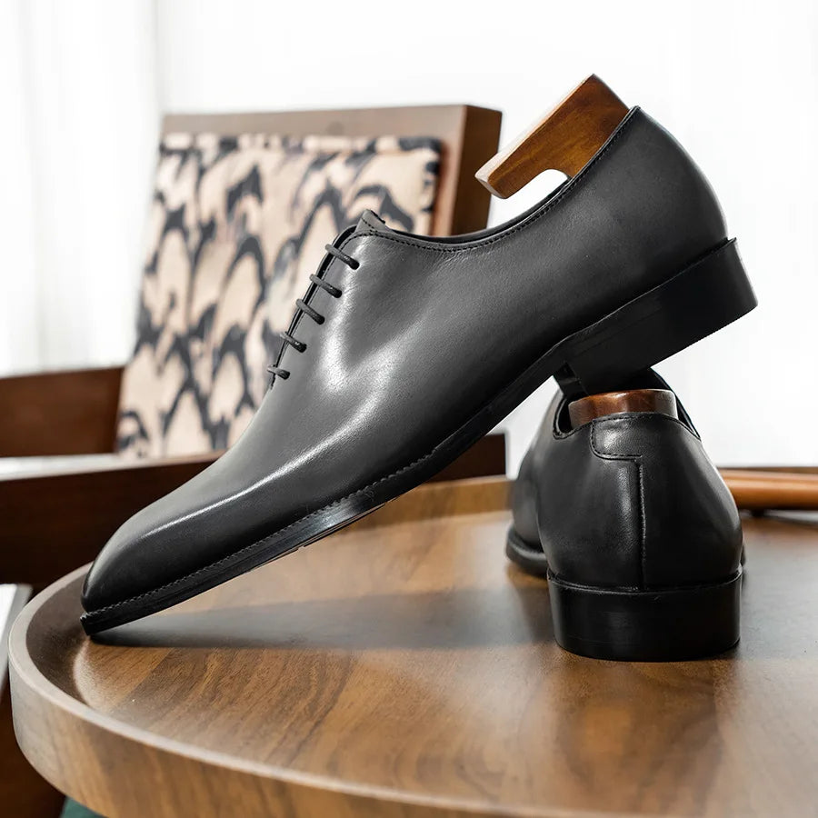 Eleganza - Men's Elegant Wholecut Oxford Dress Shoes - Ashour Shoes