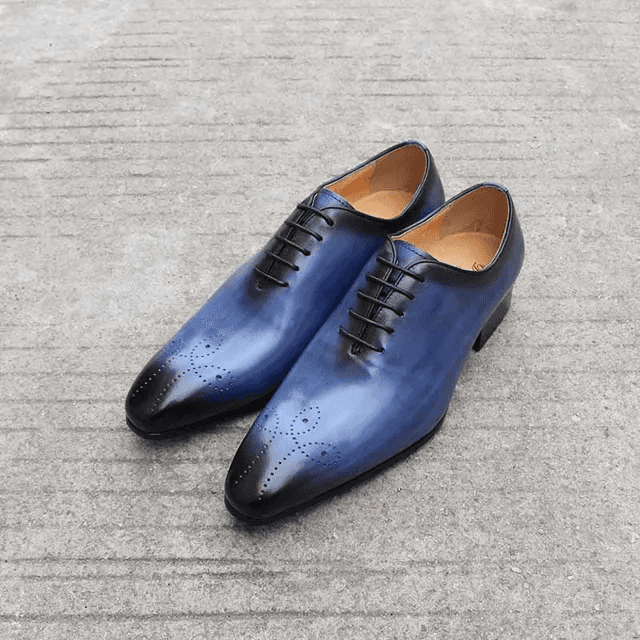 The Ardito - Men's Elegant Leather Oxford Dress Shoes (Whole Cut) - Ashour Shoes