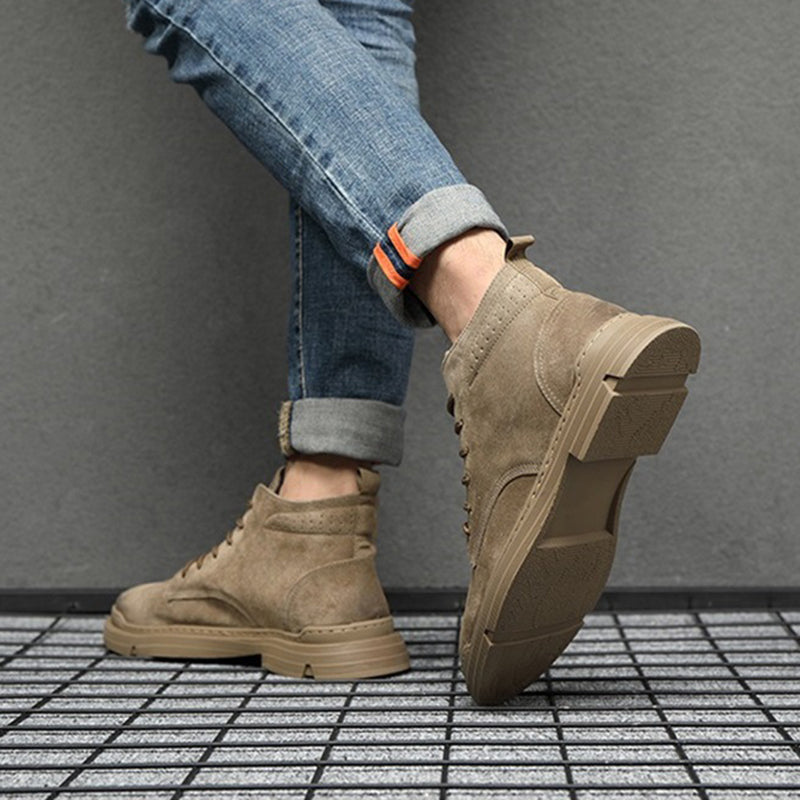 The Martinelli - Leather Ankle Boots For Men - Fall/Winter Boots - Ashour Shoes