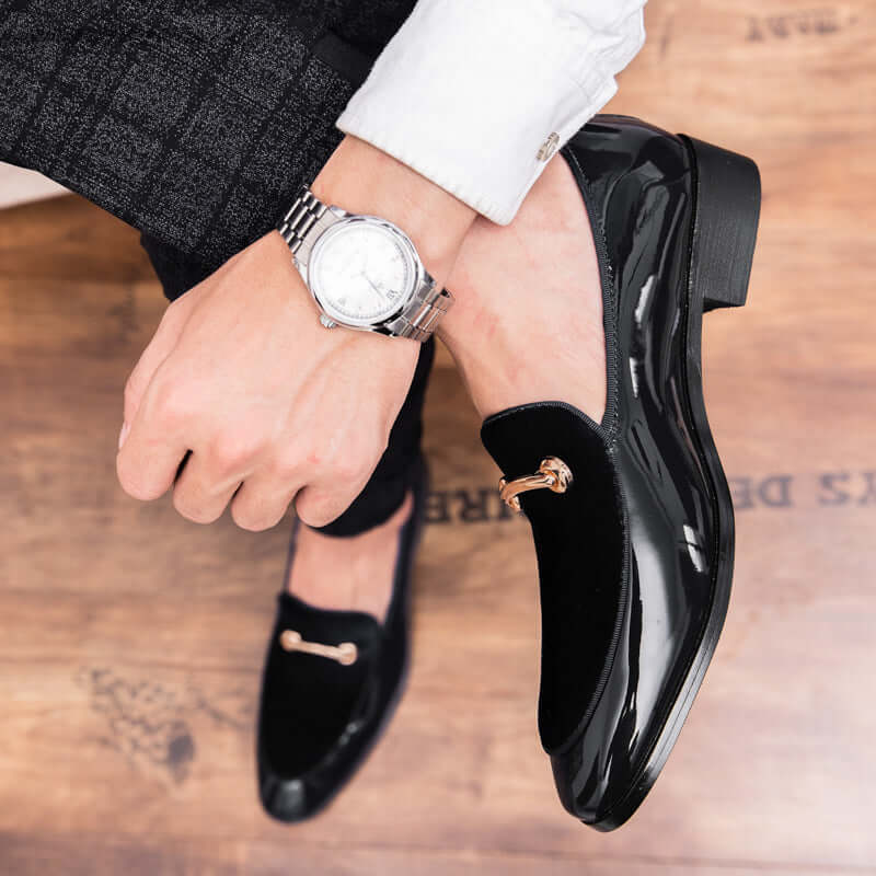 il Lusso - Original Italian Style Elegant Leather Loafers for Men (Dress Shoes)