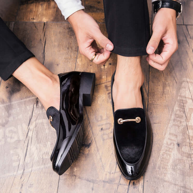 il Lusso - Patent Leather Loafers/Moccasins for Men( Best seller) - Ashour Shoes