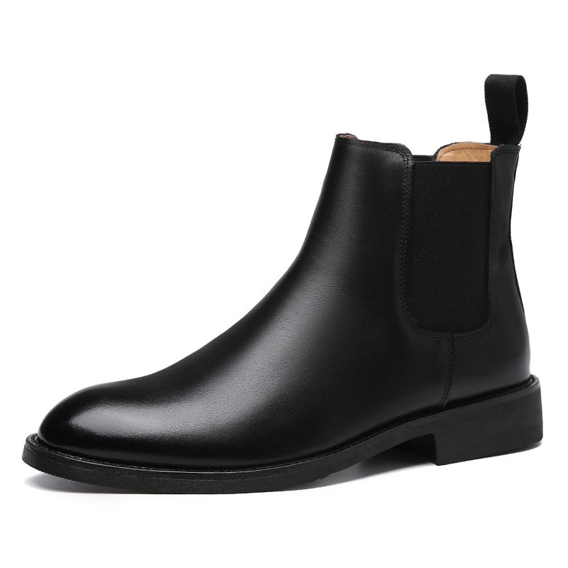 La annata - Elegant Chelsea Leather Boots For Men - Ashour Shoes