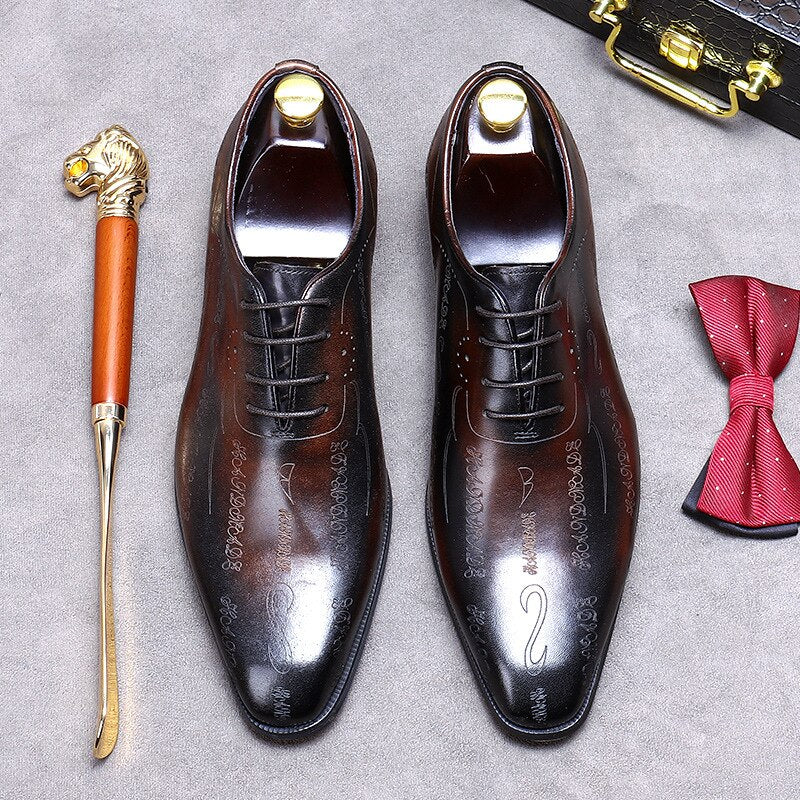 Esposito - Luxury Oxford Shoes For Men - whole cut - Ashour Shoes