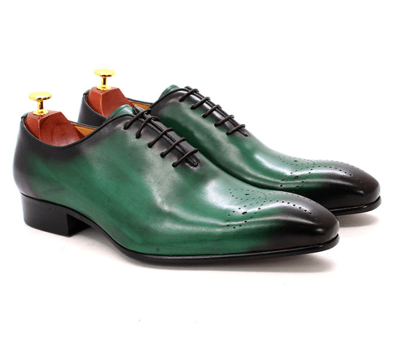 The Ardito - Men's Elegant Leather Oxford Dress Shoes (Whole Cut) - Ashour Shoes