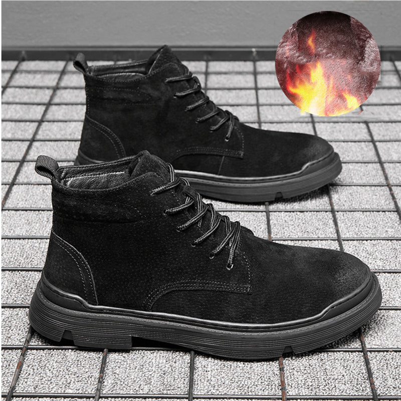 The Martinelli - Leather Ankle Boots For Men - Fall/Winter Boots - Ashour Shoes