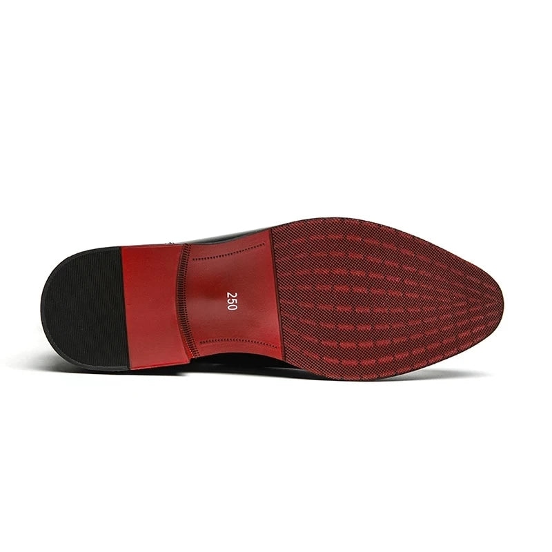 red bottom oxford shoes - ashour shoes for men