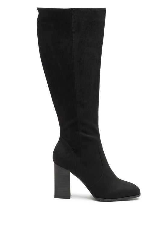 ZILLY - KNEE HIGH FAUX SUEDE BOOTS
