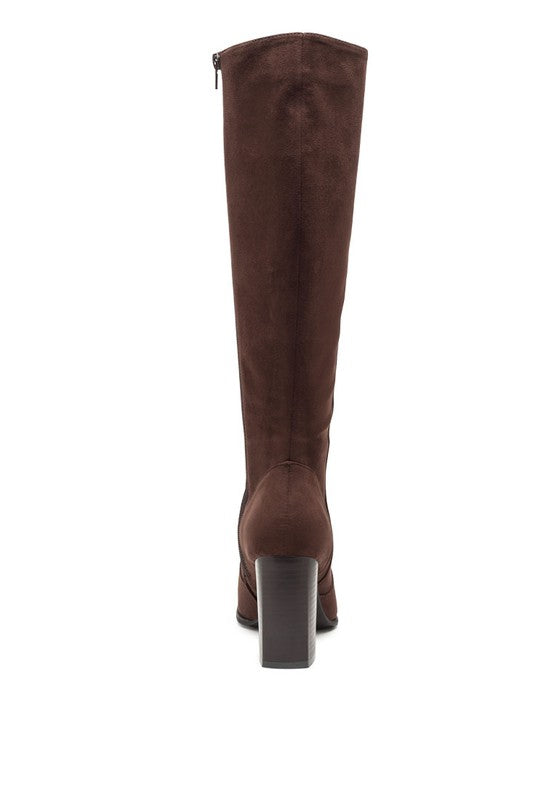 ZILLY - KNEE HIGH FAUX SUEDE BOOTS