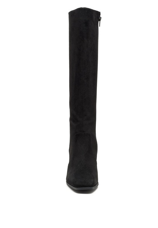 ZILLY - KNEE HIGH FAUX SUEDE BOOTS