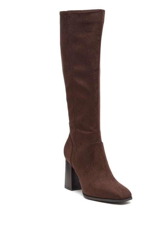 ZILLY - KNEE HIGH FAUX SUEDE BOOTS