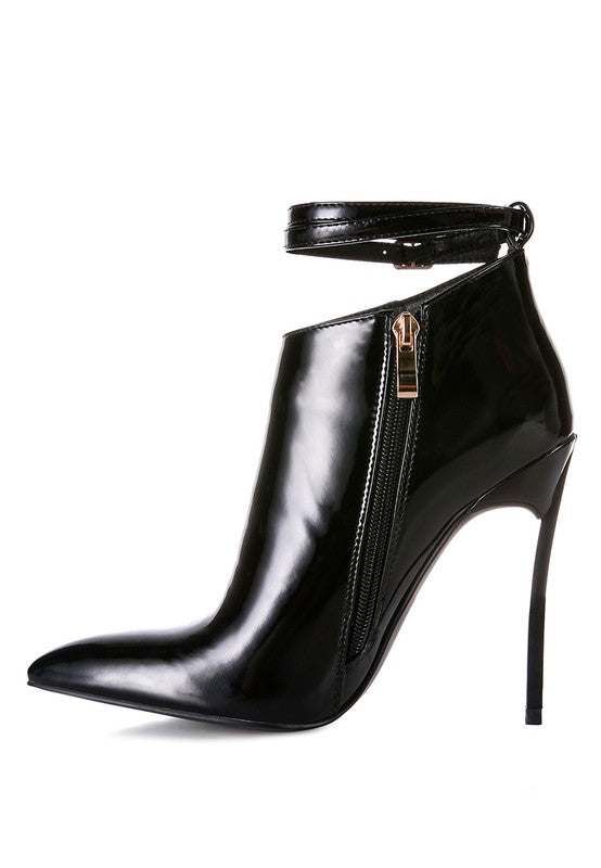 POTION - Pointed Toe High Heeled Ankle Boots for women