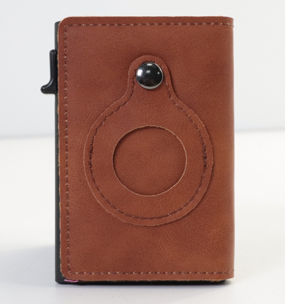 Custode - Men's Leather Pop-Up Card Wallet with AirTag Holder & RFID Blocking - view 8