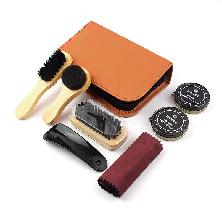 Brillo - 8-Piece Shoe Shine & Care Kit in Zip Travel Case - view 2