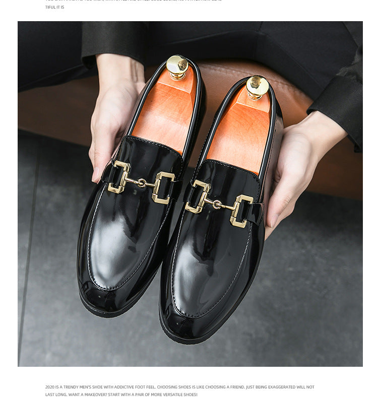 Lustro - Men's Glossy Black Patent Horsebit Loafers - view 8 — view 8 of 9