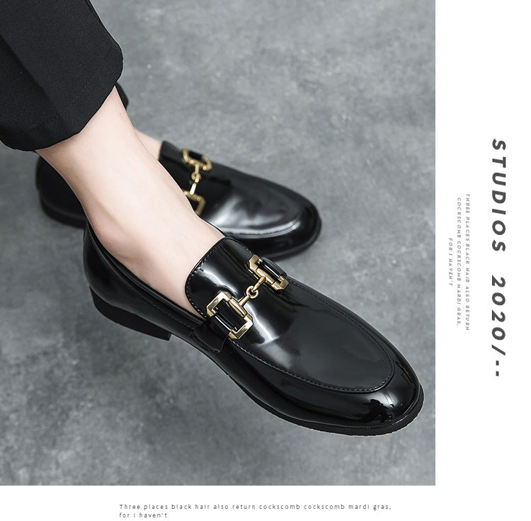 Lustro - Men's Glossy Black Patent Horsebit Loafers - view 9 — view 9 of 9