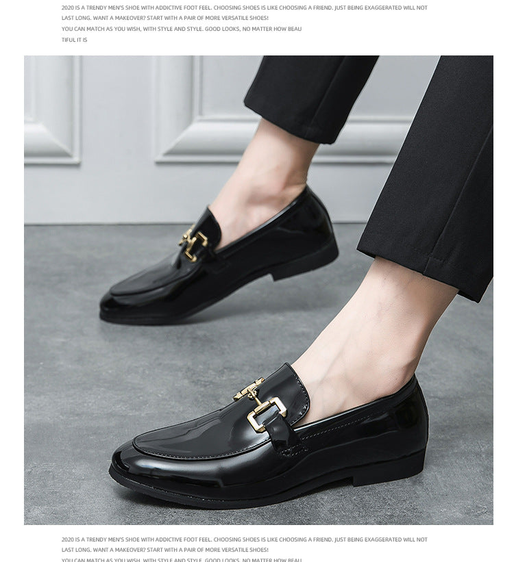 Lustro - Men's Glossy Black Patent Horsebit Loafers - view 7 — view 7 of 9