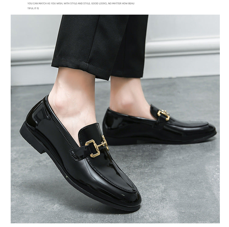 Lustro - Men's Glossy Black Patent Horsebit Loafers - view 6 — view 6 of 9