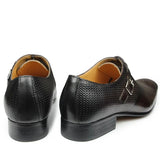 Aubino 2 - Luxury Men's single strap Cap Toe Oxford Shoes (2 patterns design) - Ashour Shoes