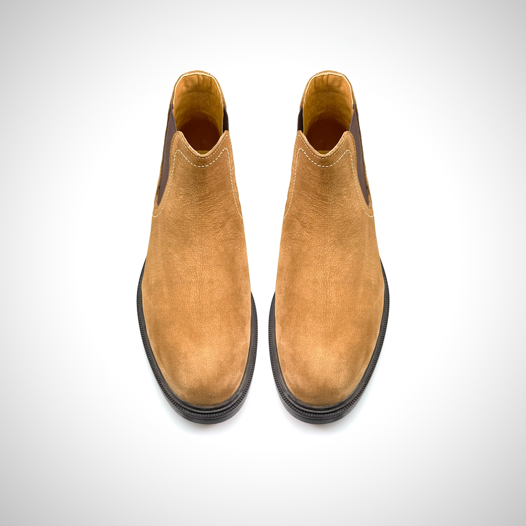 Oro - Chelsea suede leather boots for men