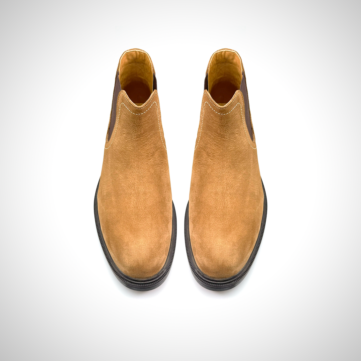 Oro - Chelsea suede leather boots for men - Ashour Shoes