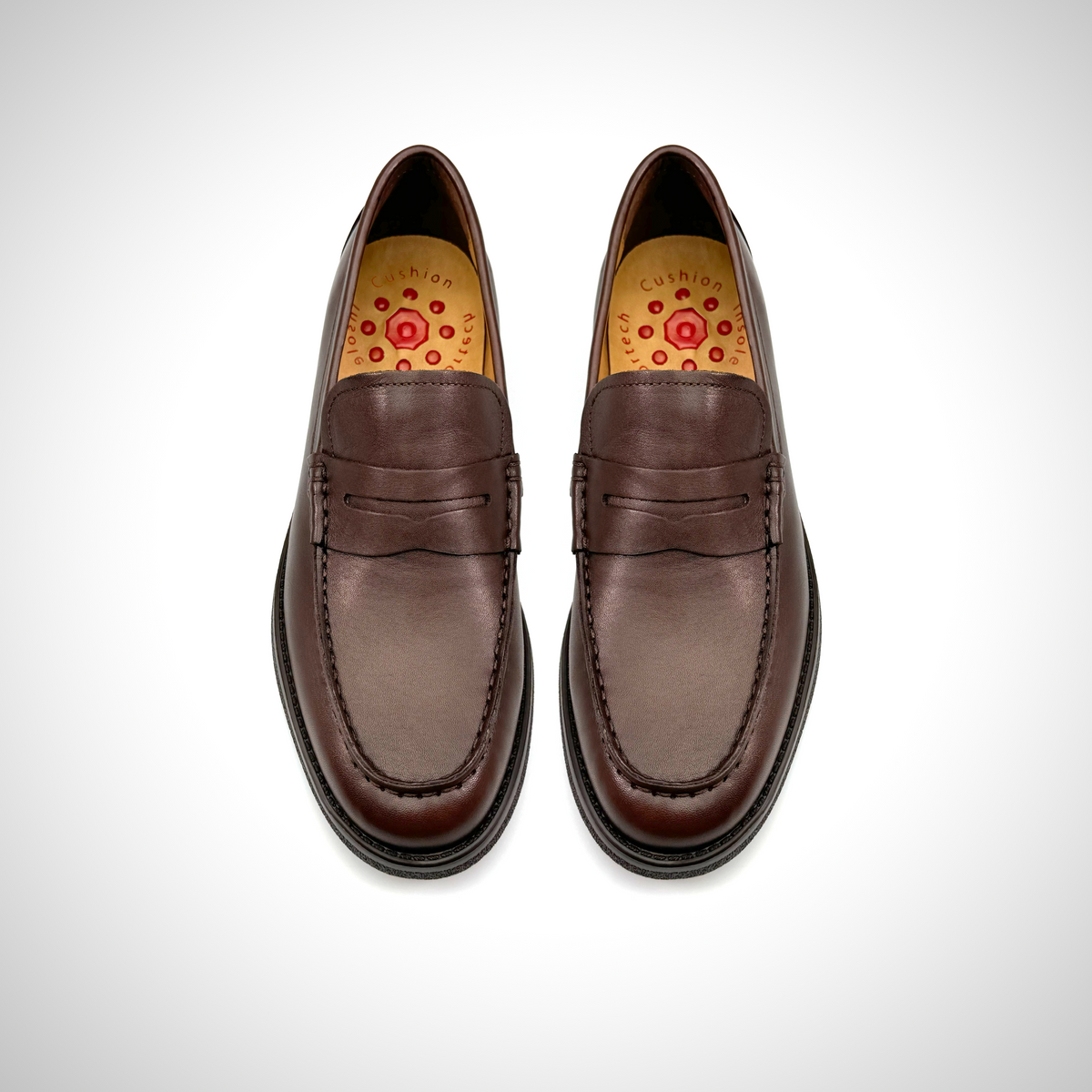 Rendall2 - Leather penny loafers for men - Ashour Shoes