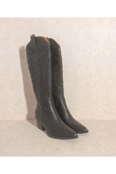 SAMARA - Unique long leather boots for women