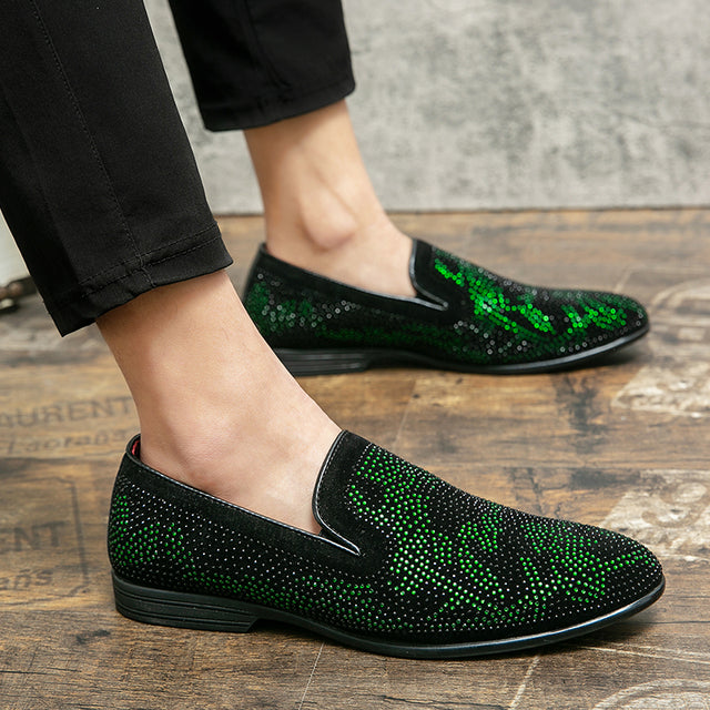 Arditi - Men's Suede Leather Dotted Loafers