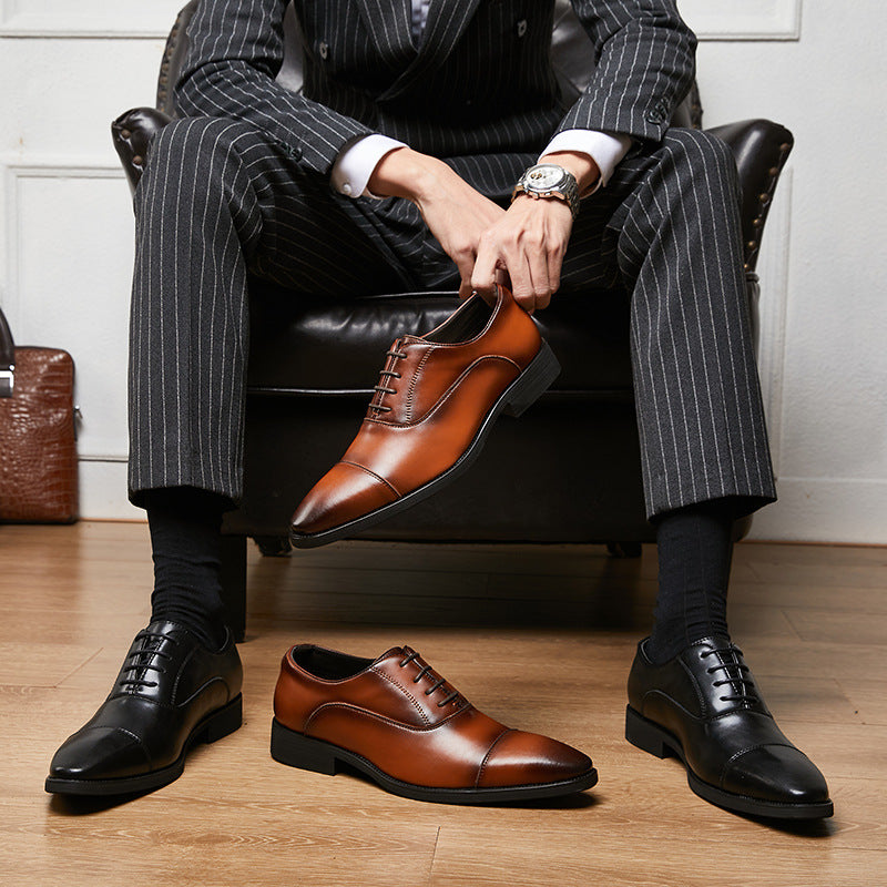 Altezza - Men's Height Increasing Elevator Oxford Dress Shoes (+2.4 in / 6 cm) - view 4 — view 4 of 8