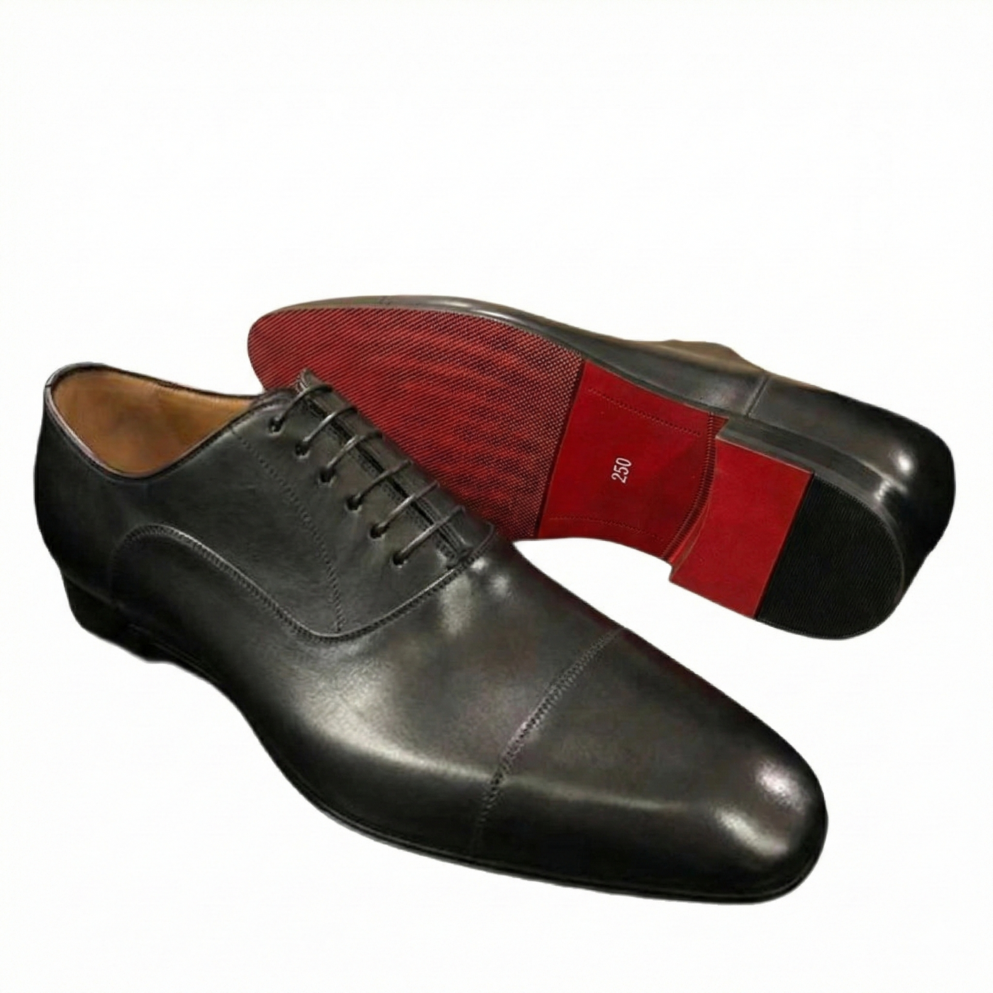 il Rosso 5 - Red Bottoms sole Leather Oxford Shoes For Men - Ashour Shoes
